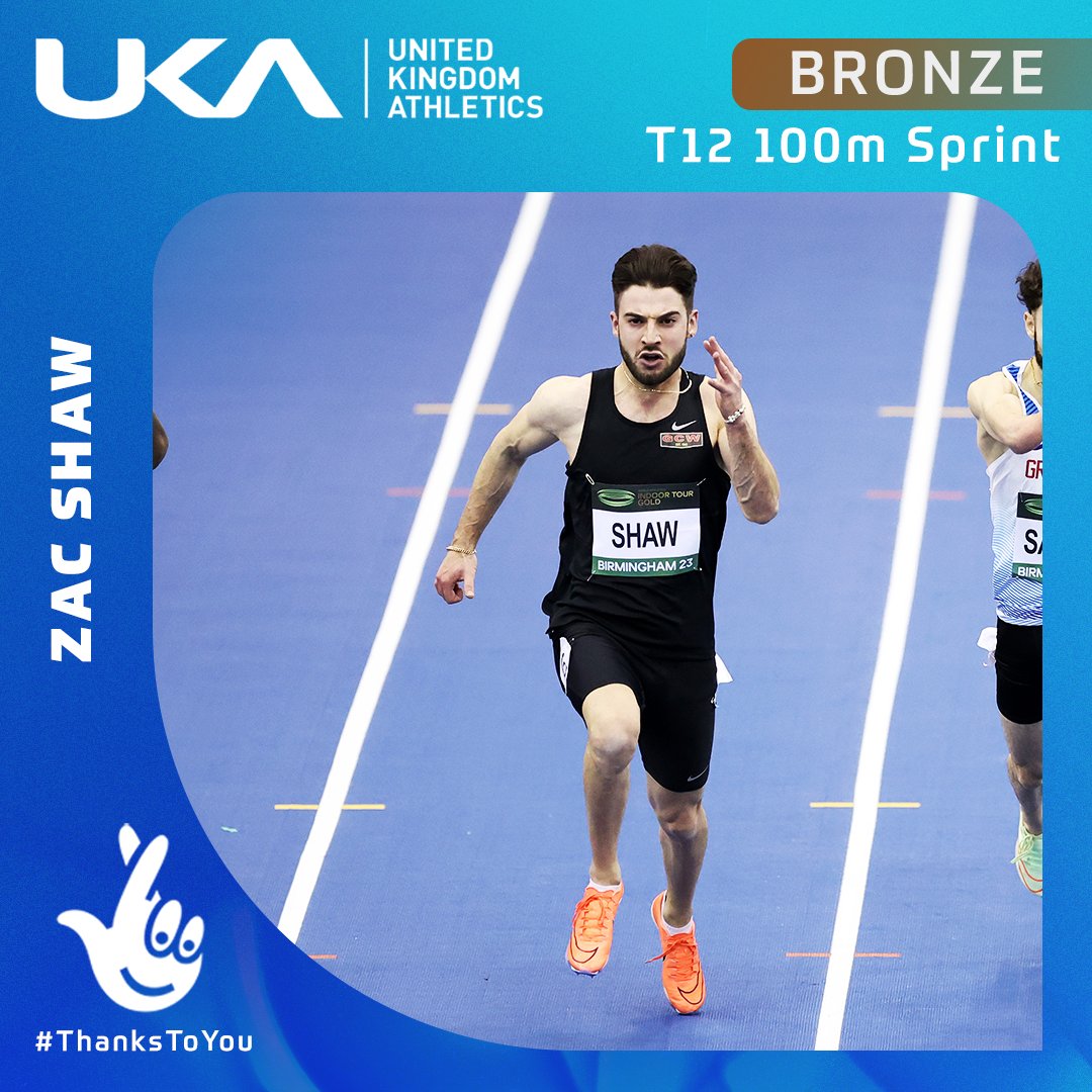 He's done it again! 💪

Zac Shaw claims bronze in the men's T12 100m and beats the personal best he set in the heats with a time of 10.85s 🔥

#MakeAmazingHappen | #ThanksToYou |  <a href="/TNLUK/">The National Lottery</a>