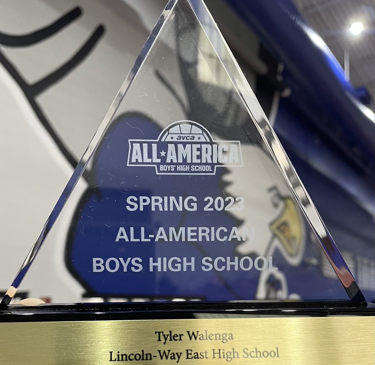 LWEBVBALL's tweet photo. Congratulations Tyler Walenga, what an accomplishment!!! ⁦@LWEastAthletics⁩ https://t.co/cqOBbHQU72