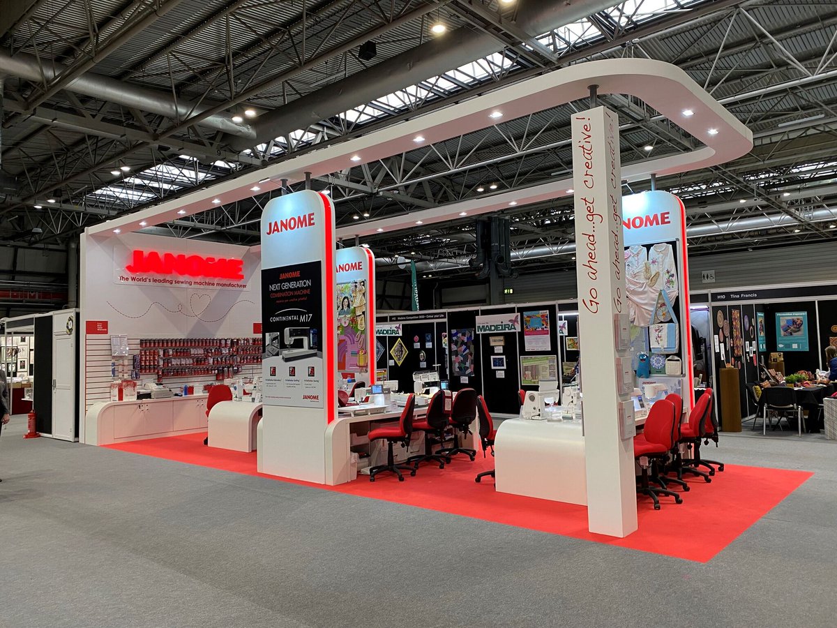 We had this #exhibitionstand build sewn up for Janome 🤩