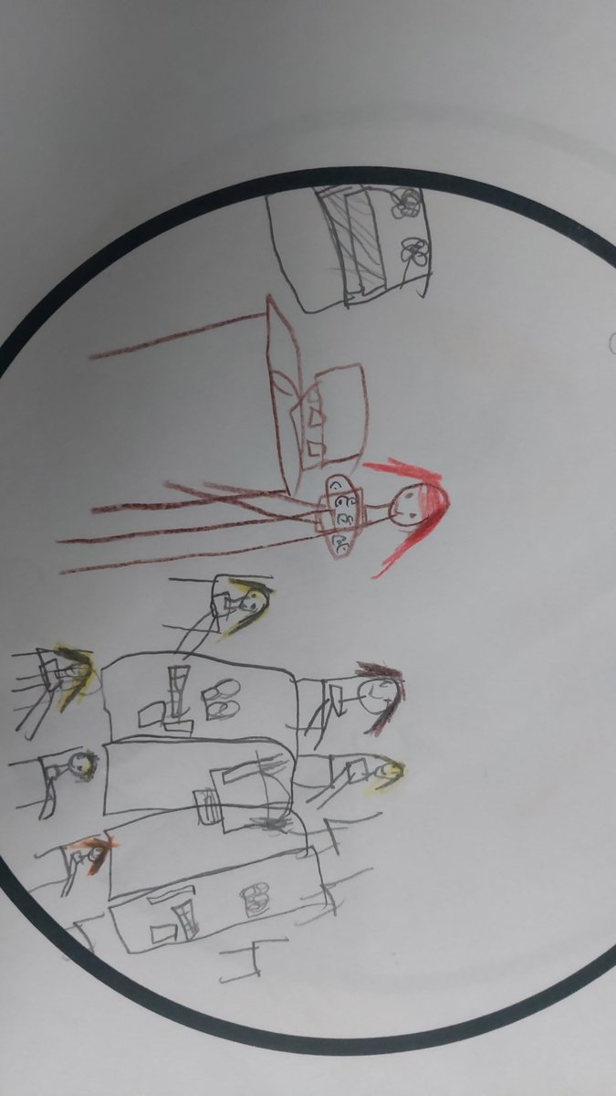 VeloneAbigail's tweet photo. My year 1s were discussing where we belong, most did their clubs but this little person said she drew me teaching because she loves it when I teach and feels safe and comfortable and I make her laugh ❤️ https://t.co/bElo8gBGNs