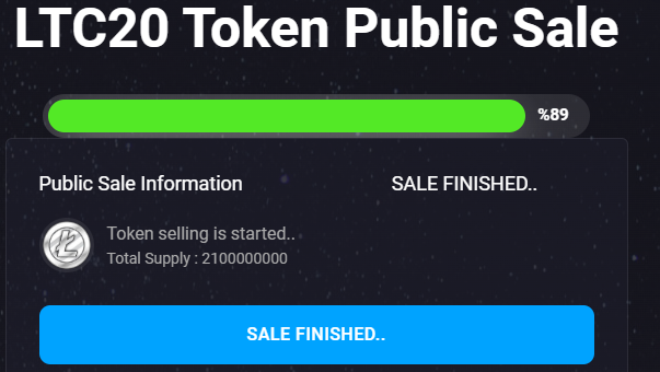 ltc20official's tweet photo. 🚀💥𝗟𝗧𝗦𝗧 𝗣𝗨𝗕𝗟𝗜𝗖 𝗦𝗔𝗟𝗘 𝗛𝗔𝗦 𝗖𝗢𝗠𝗣𝗟𝗘𝗧𝗘𝗗 !💥🚀

➡️Our public sale was terminated with a completion rate of 89%

➡️In total "18690000 LTST" was sold to 846 users.

✅LTST deliveries started.  It will be completed as soon as possible.

#MINT #BRC20 #DRC20 #SALE https://t.co/j42lGl5SmG