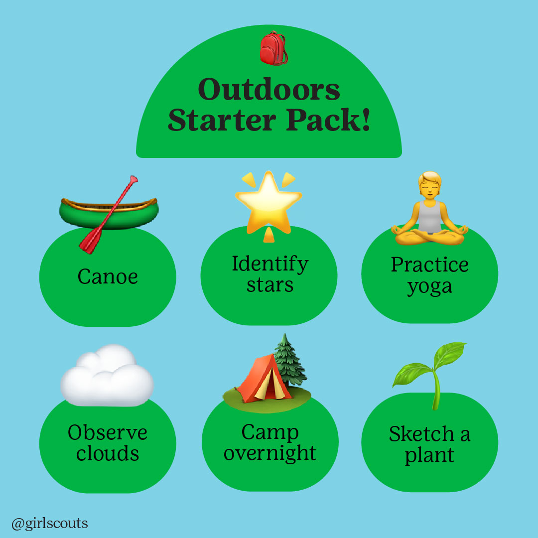 🍃🌞Explore with our Love The Outdoors Challenge all summer long with activities made just for you.🌻🏕️🙌 What’s your favorite? Unlock your next patch: link.girlscouts.org/42XPBZY