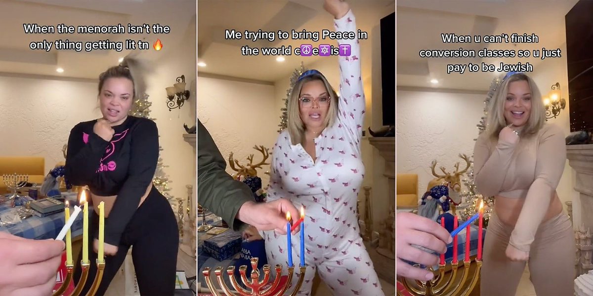 HenMazzig's tweet photo. In light of the recent Colleen Ballinger online 'drama,' a lot of people have been sympathizing with and praising Trisha Paytas and I'd just like to remind everyone that she:
-fetishized Jews and responded that, no, she just "wanted to be in the upper echelon of the world."
-called her ex-co-host 'Jewy' because she thought he wasn't paying her enough.
-wasn't sure if she wanted her daughter to be Jewish because "there are too many Jews in L.A"
and...responded by not taking any responsibility and crying on the floor because it's terrible to call someone an antisemite.

I get it, the ukulele sucks, but you don't need to uplift a problematic person to bring another problematic person down.