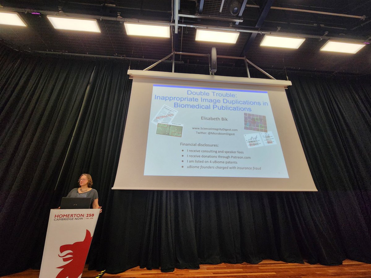 JTunyi's tweet photo. Happy to have met @MicrobiomDigest and really enjoyed the talk about "Inappropriate Image Duplications in Biomedical Publications". Very important work being done to keep trust and integrity in science. @NIHOxCam @TheAlliance05 #Science4All23 https://t.co/BhEXptjyi6