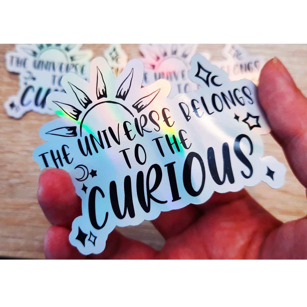 IllustratorAj's tweet photo. Closeup of my new holographic sticker! https://t.co/vgDYOhtcoh