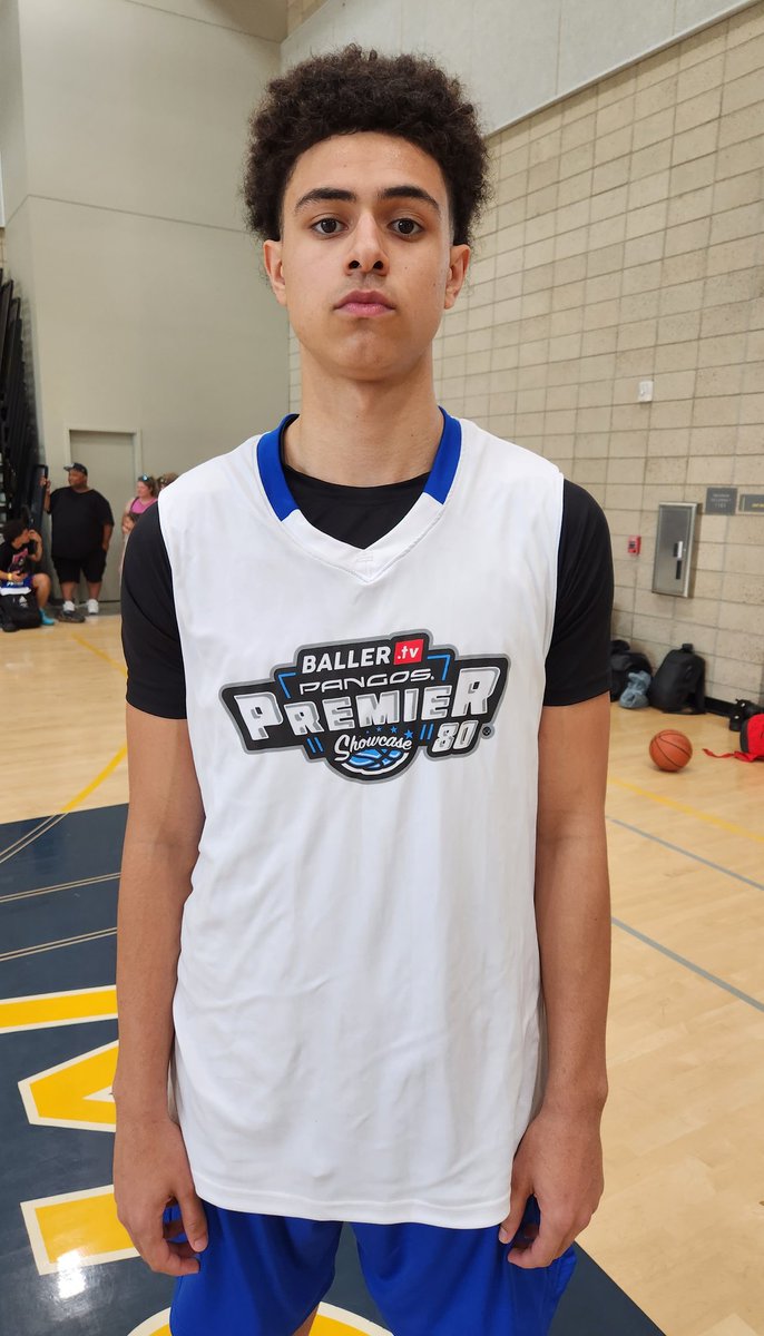 Pangos Premier 80 Notes: 6-6+ 2025 Caspian Jones (St. Mary's/Phoenix AZ) is a strong framed WF with smooth pull-up J from mid-range & to 3-pt arc & enough bounce to flush it on defenders at rim. Very good student too @FrankieBur @BallerTV @FCPPangos @BallerTV @azc_obert