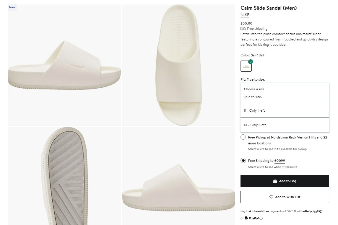 Nordstrom rack nike sandals sale