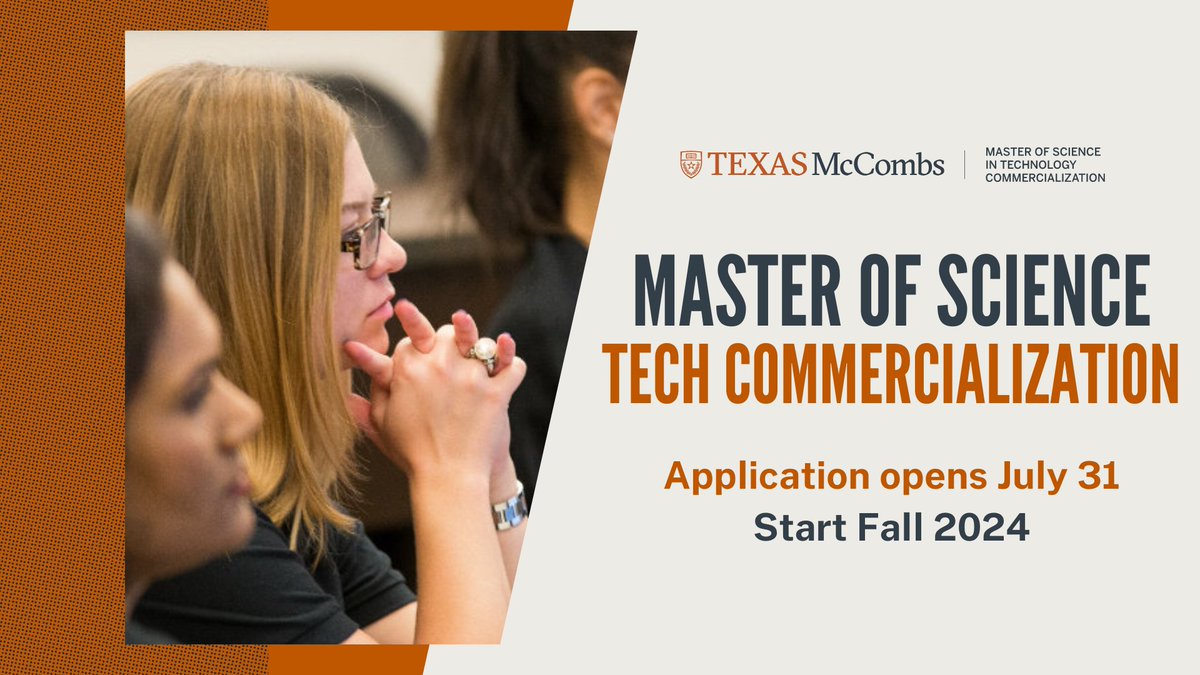 Looking to gain that competitive edge in today’s tech-focused job market or need help bringing your idea to market? Join us at an upcoming event to hear about the MSTC program, admissions process, curriculum, and career outcomes. 🤘🧑‍💼

Register here: bit.ly/mstc-info