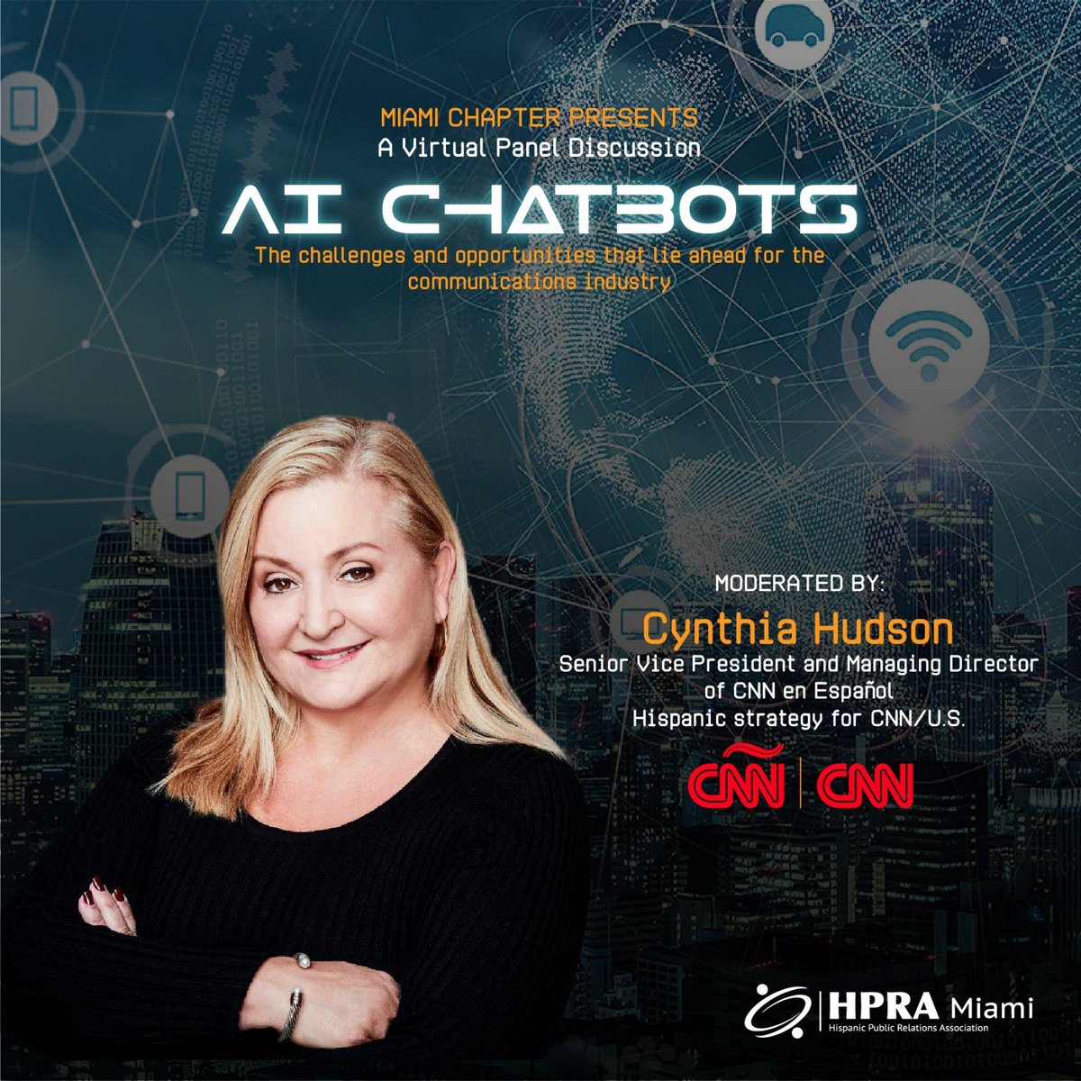 Te invitamos al panel "AI ChatBots: desafíos y oportunidades que se avecinan para los comunicadores" moderado por @cynthiacnn, V.P. sénior y Dir. Gral. de estrategia hispana de CNNE, con <a href="/dzdavis/">Donna Z. Davis</a>, Rudy Sarmiento y <a href="/daraladje/">Dara</a>. Julio 12 a las 4 p.m. (Miami). bit.ly/44ysLbF