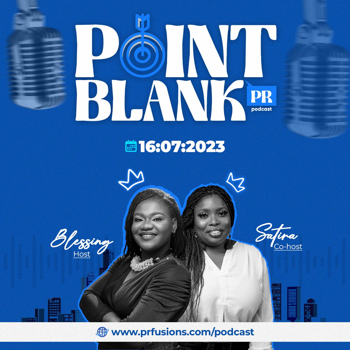 pointblankprpod's tweet image. Get ready for engaging conversations, valuable insights, and captivating stories from these PR powerhouses!

We go live on #WorldPRDay, 16th July 2023. Stay tuned. 

Sign up at prfusions.com/podcast to get the first episode delivered to your mailbox.