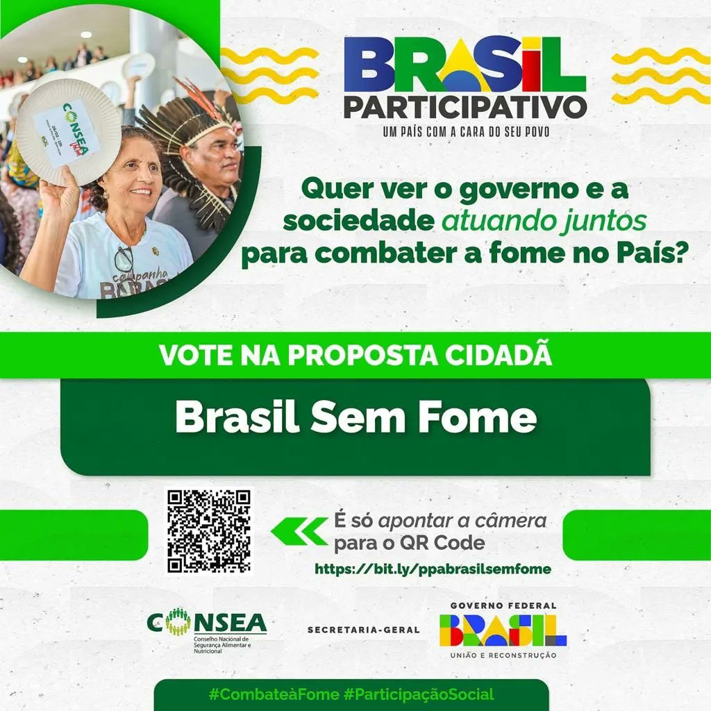 instfomezero's tweet photo. Te convidamos a fazer parte da iniciativa, e votar em programas que ajudem a tornar a alimentação saudável um direito de todos.
Para participar e apoiar propostas de políticas públicas, acesse:
https://t.co/VPkPjkhyn5
Lutamos por um Brasil sem fome!
#ifz #ppa #consea #fome https://t.co/j56JziTTCr