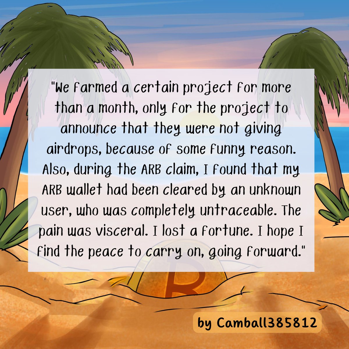 proofof_rekt's tweet image. Below is the Story of the Day by Discord user Camball385812. Congrats, use this pic as ur ticket! 💫

We absolutely like reading your stories, so keep them coming and remember, it could be your chance to win the WL spot! 💖

#rektstory