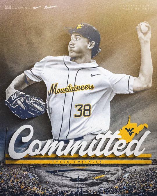 I am proud to announce my commitment to  West Virginia University to continue my academic and baseball career. I’d like to thank everyone who has helped me through this process.  #HailWV