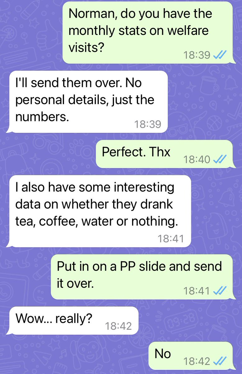 SgtMajFrench's tweet image. Just when I was beginning to make progress with engaging the chain of command about the importance of making a brew as a leadership behaviour, this happens.
#brew #welfare