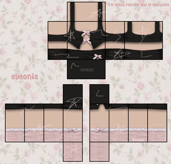 EyeoniaRoblox's tweet photo. I need more designer friends :/ I'm gonna start being more active on twitter, so here's my newest design! 

Pj set: https://t.co/0e3xJOTyXC

Likes+retweets are very much appreciated, I need more motivation <3

#RobloxDev #RobloxartCommission #RobloxDesigner #robloxclothing https://t.co/NhTmilNR00