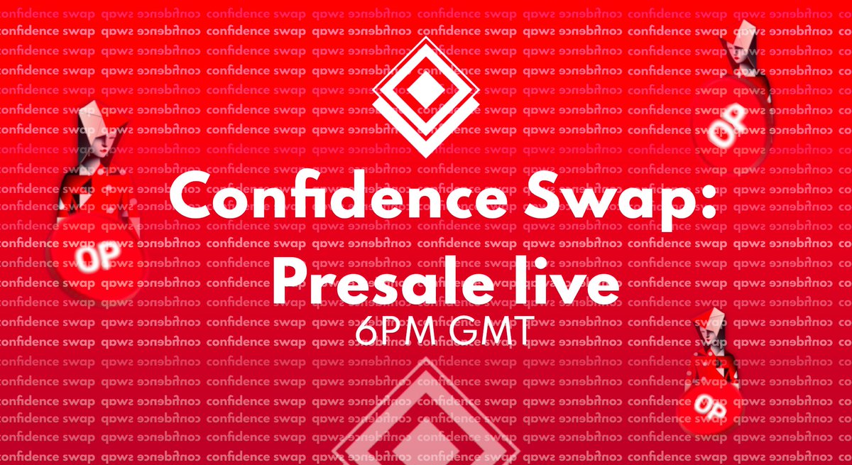 Confidence_Swap's tweet photo. PRESALE IS OFFICIALLY LIVE

https://t.co/R9hLwrnMww https://t.co/9uX6Raz6sB