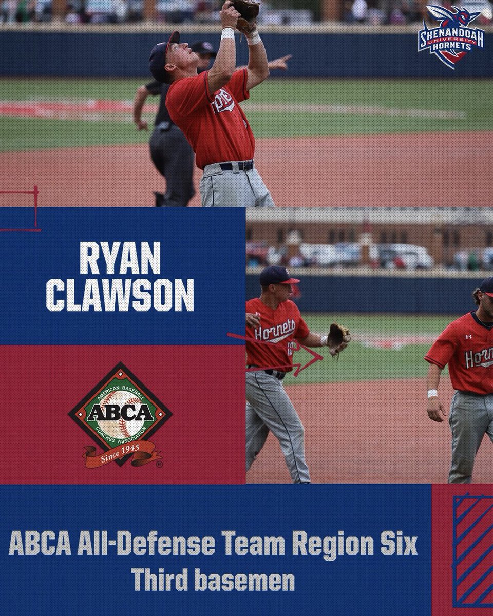 Clawson Named to ABCA All-Defense Team #DiamondHornets @SUHornets @ShenandoahU @ABCA1945