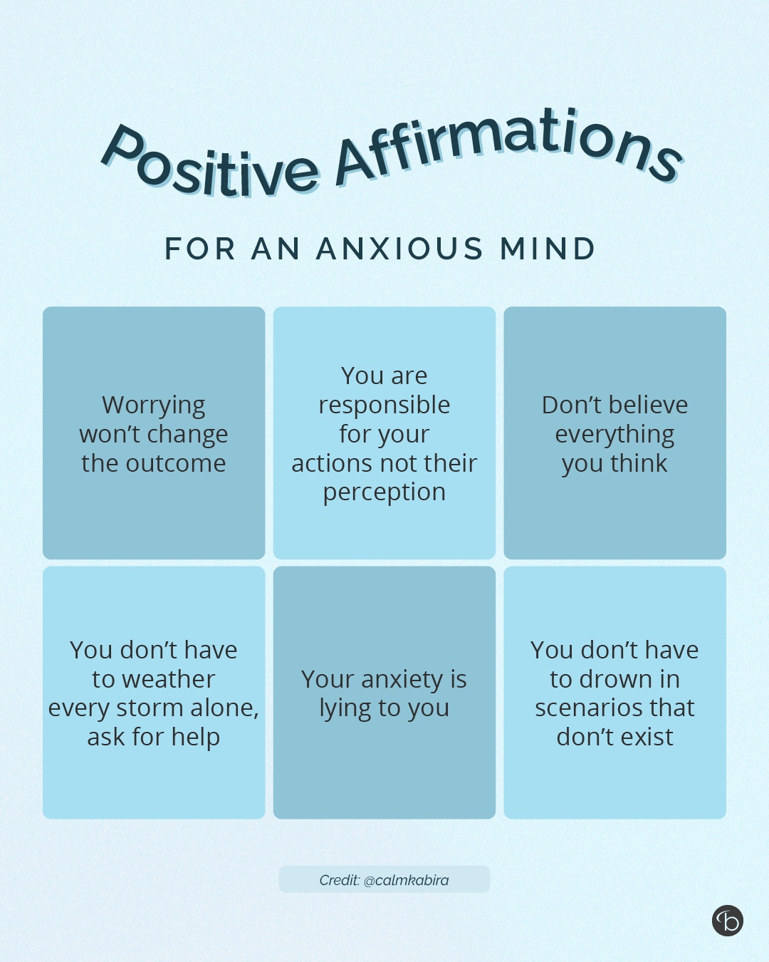 self affirmations for anxiety