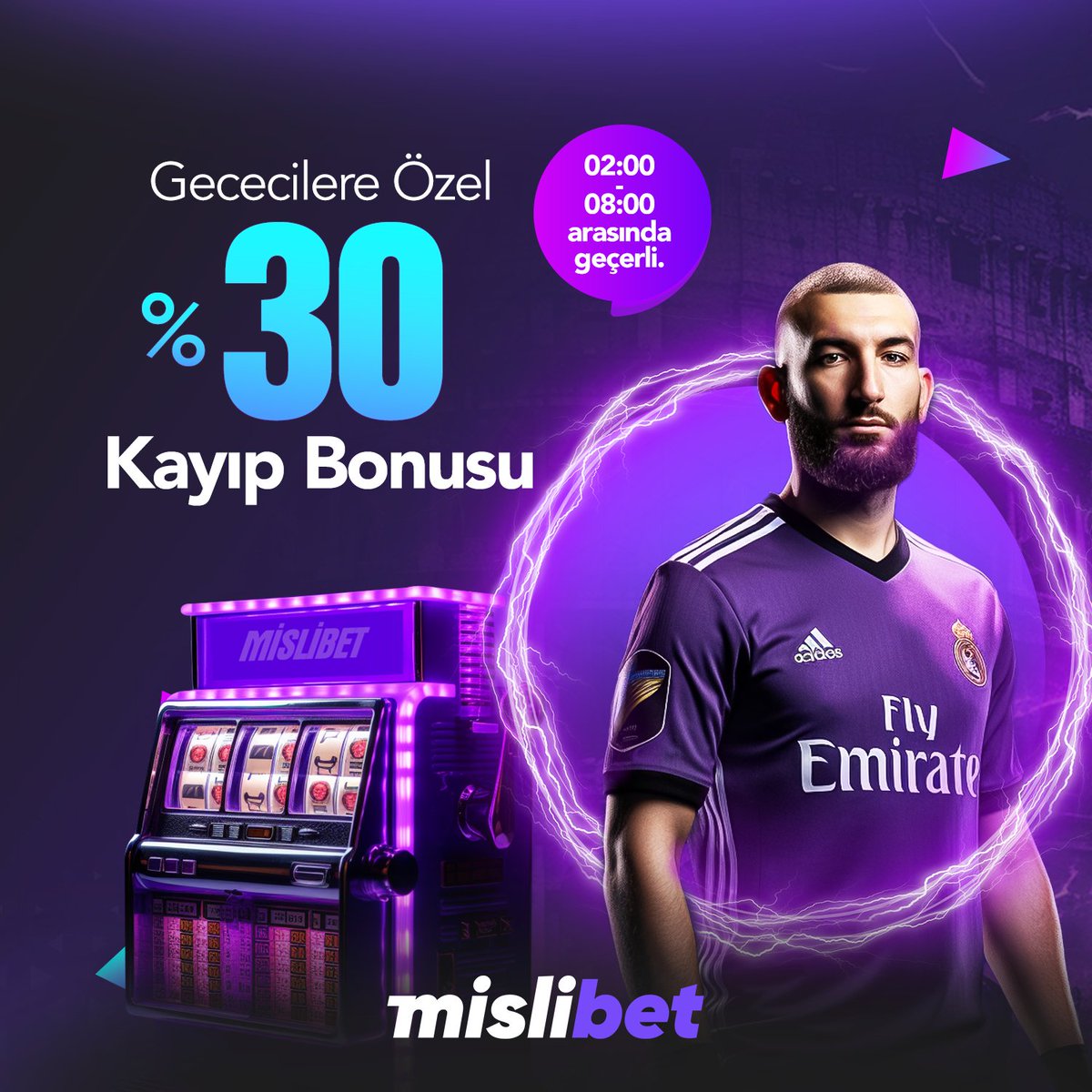 mislitr's tweet photo. 💜Gececilere Özel %30 Kayıp Bonusu Sizlerle!

⏰ Her gece 02:00 - 08:00 arası  arasında yapacağınız, tek seferde en az 100 ₺ yatırım kaybınız için geçerlidir.
 
💰Şanslı anlar ve keyifli kazançlar mekanı;
🔗 https://t.co/sIxgVzShtU https://t.co/bXs2csdXJg