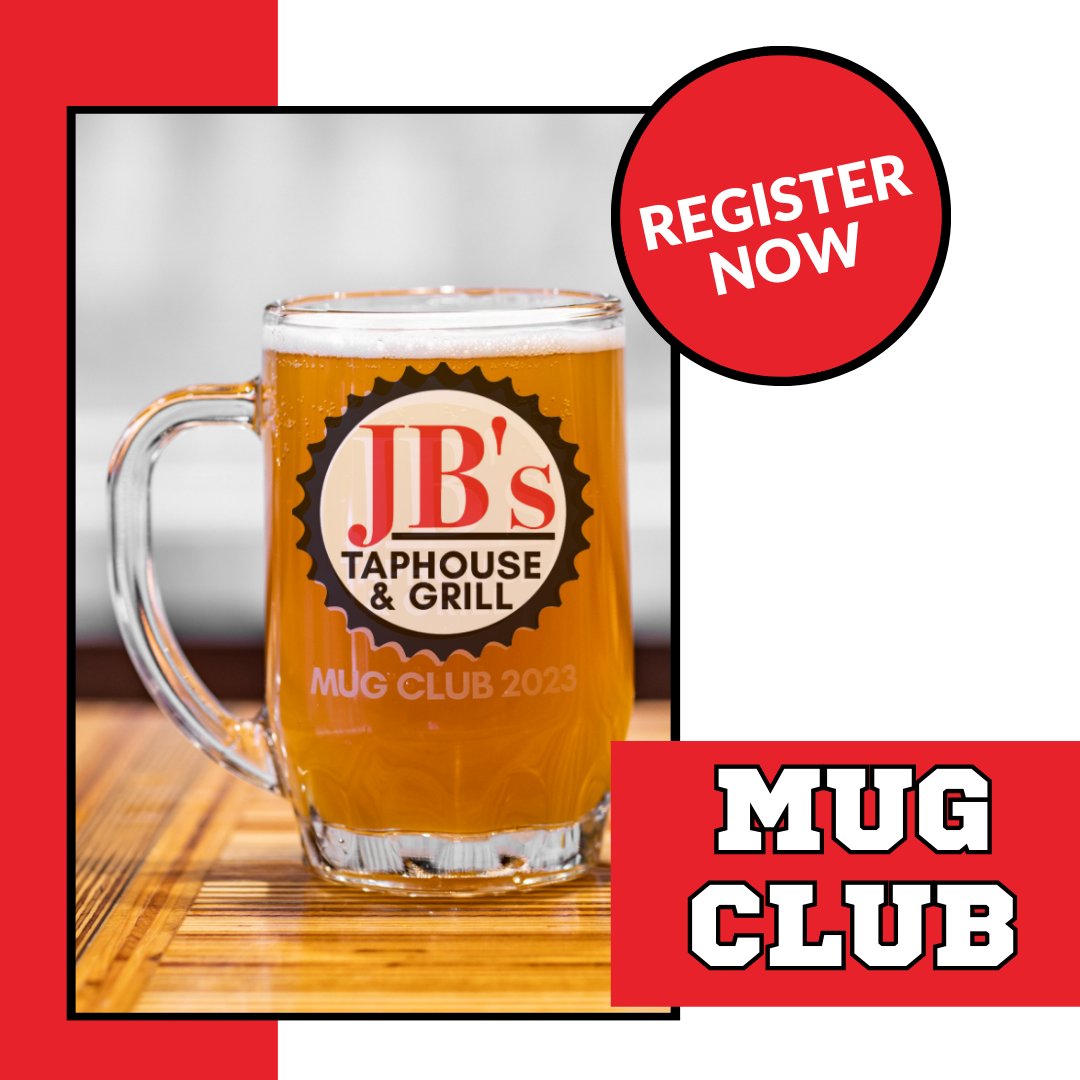 Join our Mug Club and enjoy freebies and perks all year long! 🍺

Tag your friends who love a good brew and come register for the Mug Club today. 🍻

#pnwfood #JBsTaphouseAndGrill #pnwrestaurant #craftbeernerd #washingtonfoodies #pnwbeer #pnwcraftbeer #Taphouse