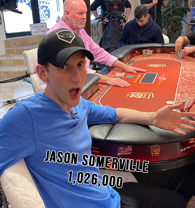 PokerNightTV's tweet photo. Good Luck to our #studio52 friends entering Day 4 of the #wsop Main Event today! LFG! https://t.co/ryO1oFZfUk