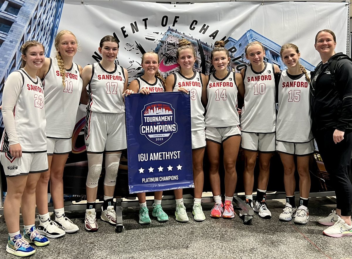 Sanford Sports Academy Basketball Teams (@ssahoopsteams) on Twitter photo Congratulations to 16U White ⚪️ taking home the Amethyst Division Platinum Bracket Championship 🏆
These ladies went 7️⃣-0️⃣ in Chicago at the <a href="/niketoc/">Nike Tournament of Champions</a>‼️VERY impressive weekend 🥇
#SanfordSports | #StrongerTogether Congratulations to 16U White ⚪️ taking home the Amethyst Division Platinum Bracket Championship 🏆
These ladies went 7️⃣-0️⃣ in Chicago at the <a href="/niketoc/">Nike Tournament of Champions</a>‼️VERY impressive weekend 🥇
#SanfordSports | #StrongerTogether