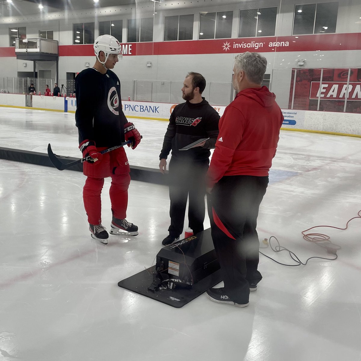 WaltRuff's tweet image. The 6-foot-3, 199 lbs. frame of 2023 draft pick Charles-Alexis Legault certainly makes him stand out at an event like this.
Praised as a strong defender, the 19-year-old is expected to be back at Quinnipiac University this fall for his sophomore season.
