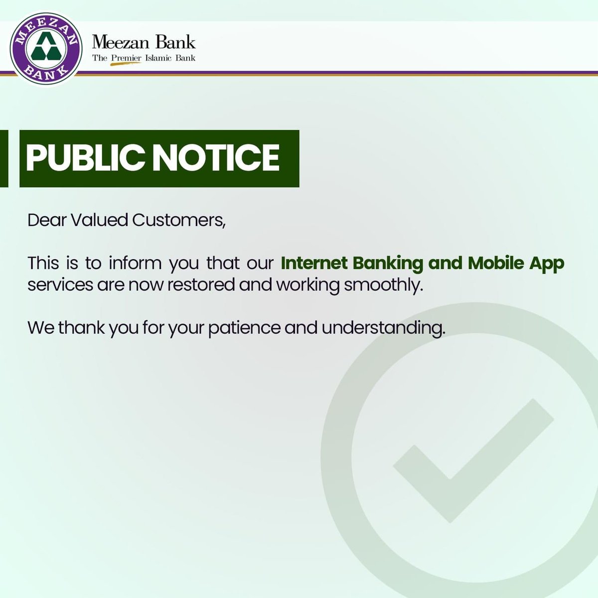 Meezan Bank tweet media