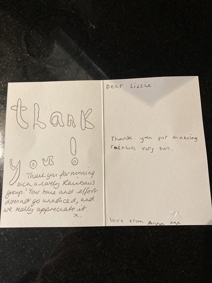 One of the things I enjoy every week is the time spent with my <a href="/Girlguiding/">Girlguiding</a> Rainbows group 🌈 an amazing group of young girls who will make their impact on the world for sure. And to get a card like this is just 🥰🥰🥰 #newcastlegirlguiding