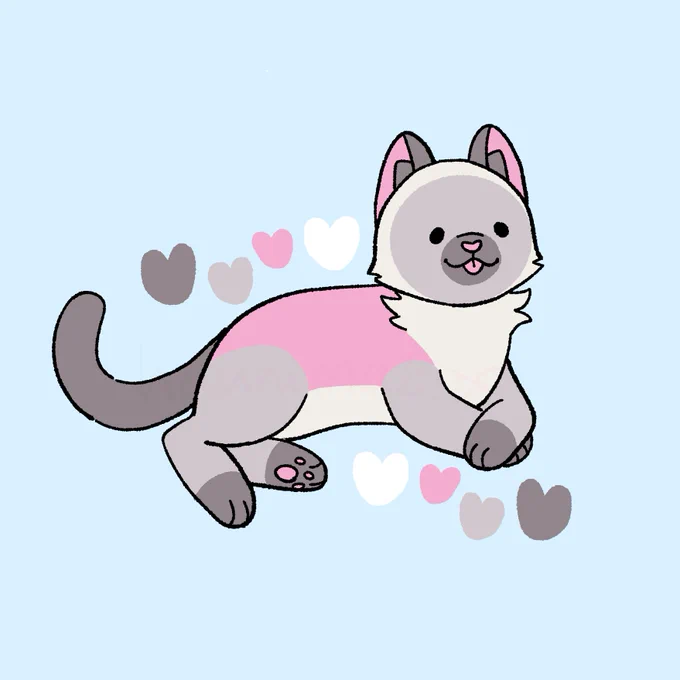say hello to sable!! sable is a sweet little siamese kitty who's an absolute gem to be around! they love to make new friends and meet new people, and are happy as can be! sable is a very elegant kitty and loves to wear cute collars or bows, especially with bells! 