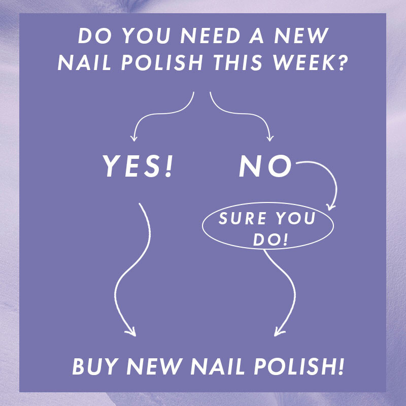 Yes or no ?
Tag a friend that agrees.

Fancy a new colour? 🤔💅
👉 wu.to/4vZNX5
#NailAddiction #NailLife #Nails