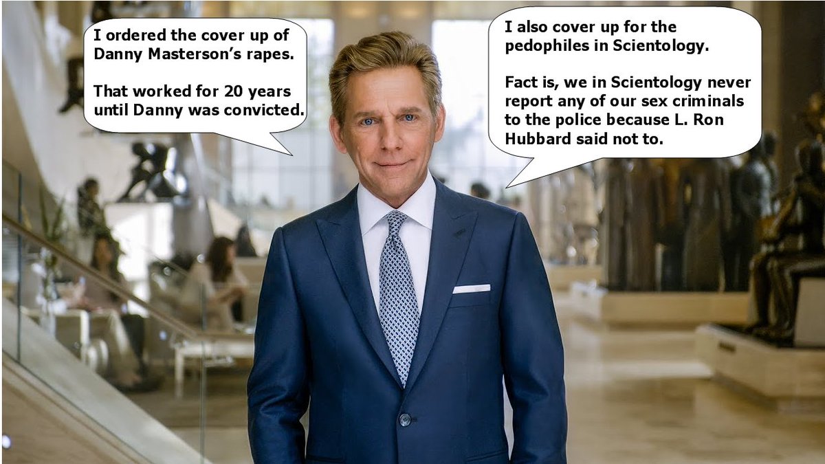 Scientology_org's tweet photo. @GrowingupinSCN @wog20471 The Scientlogy leader David Miscavige is very effective when it comes to serial rapists and pedophiles. https://t.co/z1mLlSsXX0