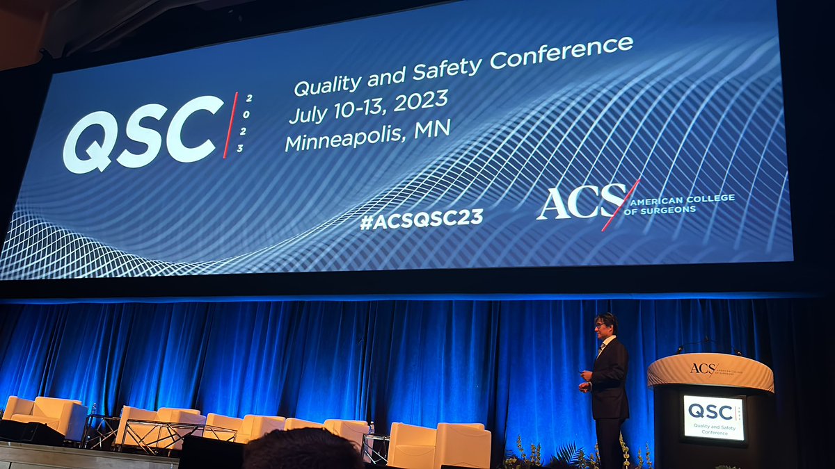 Looking forward to wonderful sessions, discussions <a href="/AmCollSurgeons/">American College of Surgeons</a> Quality Safety Conference!