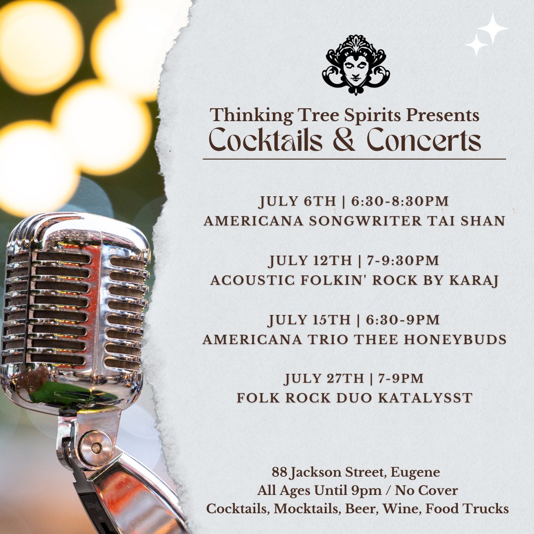 Catch some live music on our patio this summer! #eugeneoregon #livemusic #distillery #lanecounty