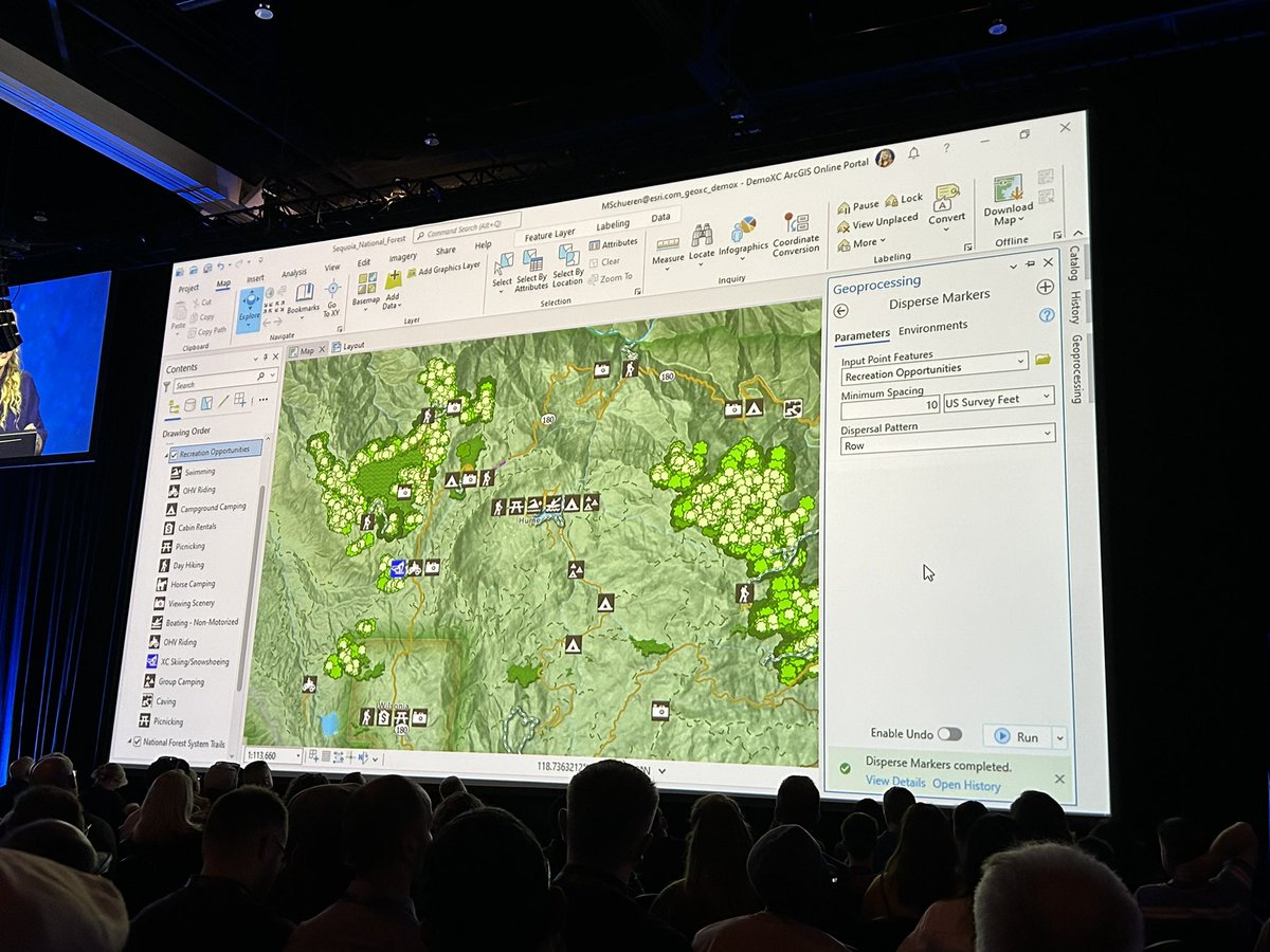 Some amazing new capabilities in #ArcGISPro shown during the plenary #EsriUC2023.
