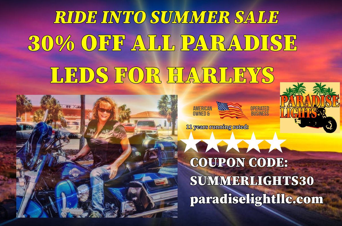 ParadiseLightEd's tweet photo. http//:https://t.co/Xoez9hwPe3
Mom &amp; Pop Harley LED Store.
11 Years  5 Stars We know Harleys!!
We respond to messages... Check us out!
Ed &amp; Betty https://t.co/2LvyZ8QJAs