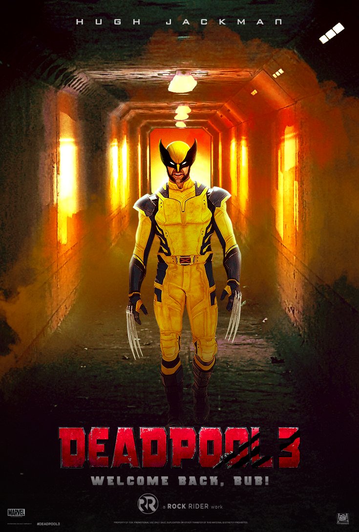 Deadpool x Wolverine New Deadpool 3 2023 Movie Scene Poster Canvas - Binteez