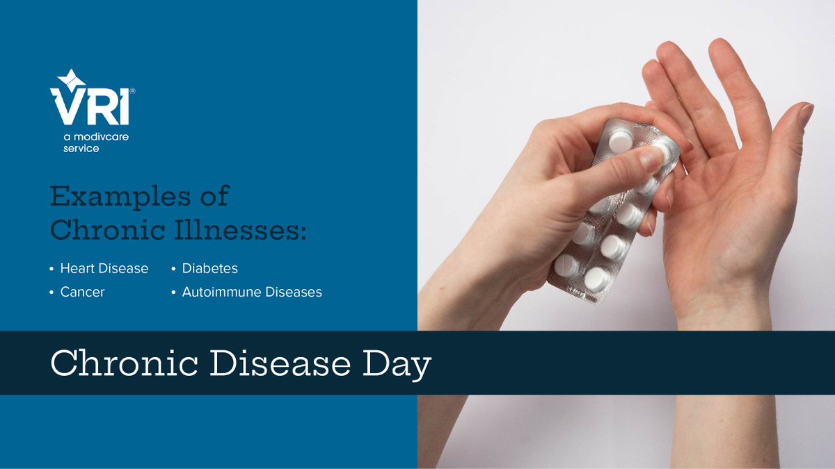 Join us on #ChronicDiseaseDay as we celebrate the strength of 1 in 3 people with chronic illnesses. Let's revolutionize care with VRI's #technology, enhancing life quality and transforming management. 

 #ChronicPain #ChronicFatigue #AutoimmuneDisease #Healthcare #Eldercare