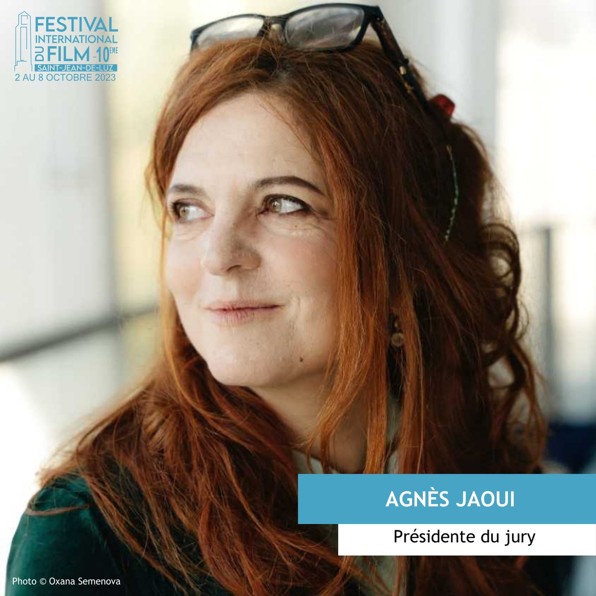 FifStJeanDeLuz's tweet photo. Nous sommes très heureux et très fiers de vous annoncer que Agnès Jaoui présidera le jury du 10e #FIFSJDL qui se tiendra du 2 au 8/10. Elle sera accompagnée dans son jury par quatre autres personnalités du cinéma dont les noms seront révélés à la mi-septembre. #agnesjaoui https://t.co/koNWqqzVDX