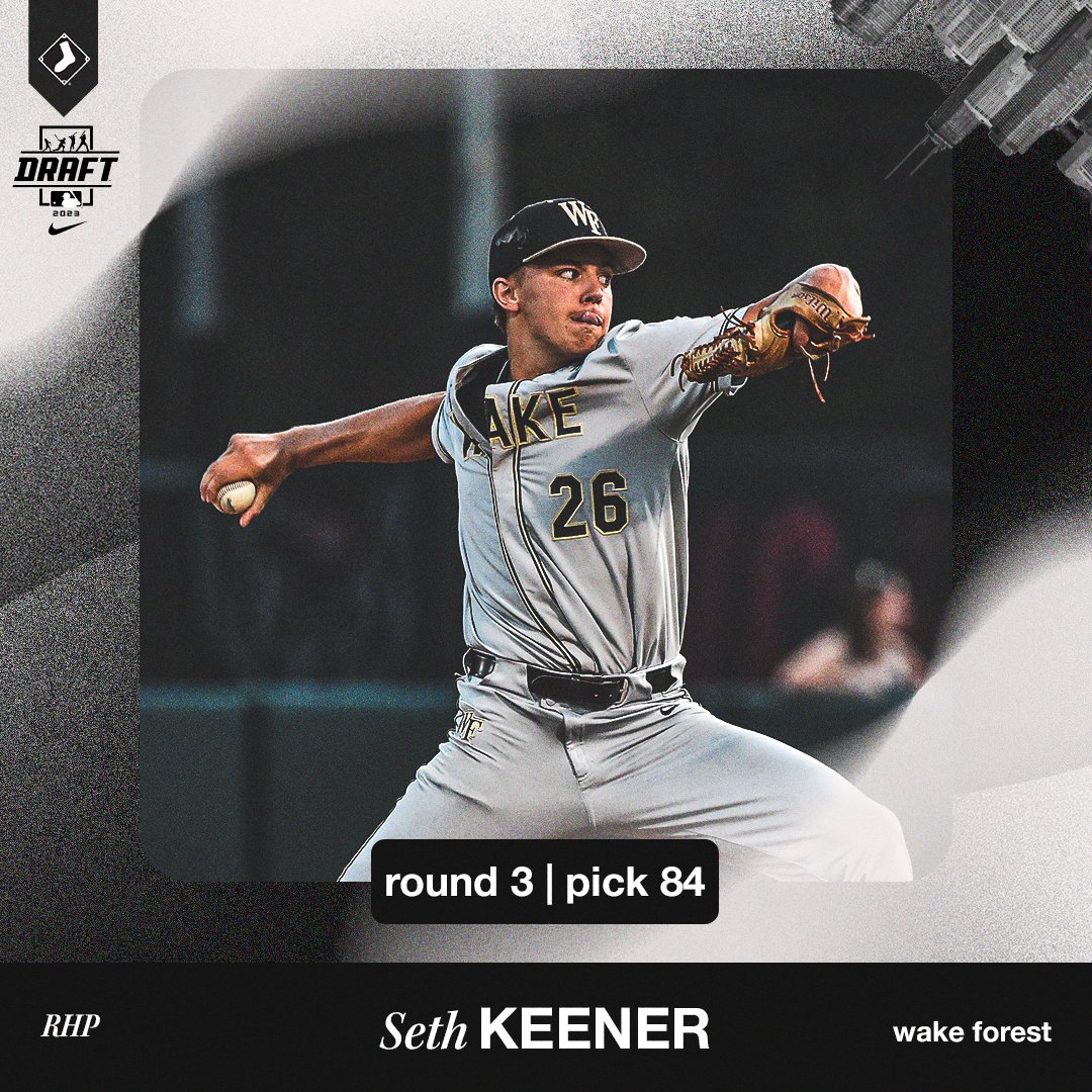 With the 84th pick in the 2023 #MLBDraft, the White Sox select RHP Seth Keener from Wake Forest.