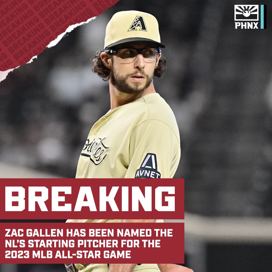 PHNX Diamondbacks on Twitter: The All-Star Game falls on Gallentine's Day  this year. Zac Gallen is your starting pitcher for the National League All- Star Team.  / Twitter