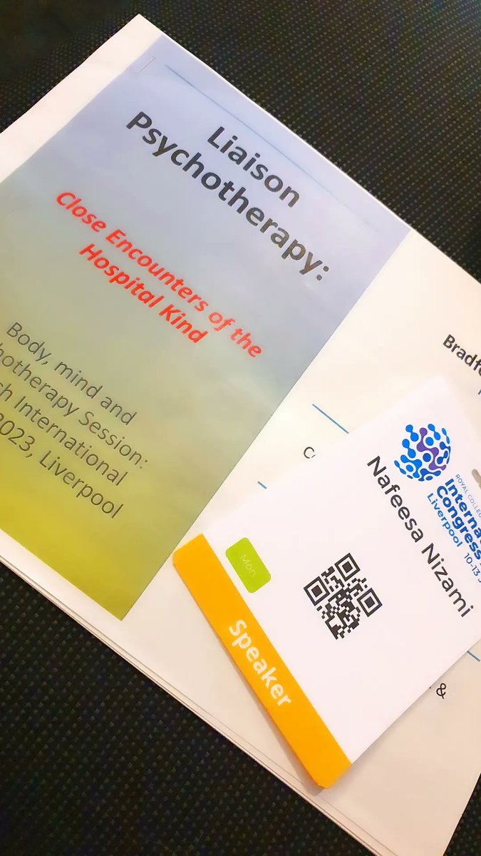 NazNizami's tweet photo. Presentation on Liaison Psychotherapy at The Royal College of Psychiatry International Congress 2023 #RCPsychIC23 #Conference #Academic #MindBodyPsychotherapy #CartesianDualism with my incredible colleague Dr Saju https://t.co/89LOYf5Qdm