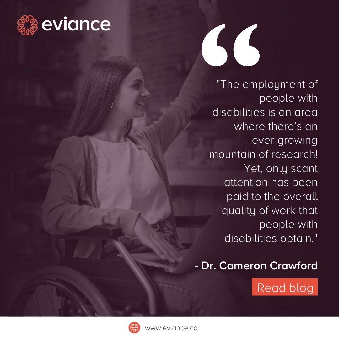 Our latest blog, authored by Dr. Cameron Crawford, Ph.D., Senior Data and Policy Officer at Eviance, uncovers the interplay between the quality of post-secondary education and work for students with disabilities.

Read the blog at bit.ly/interplayeduca…

#PostsecondaryEducation