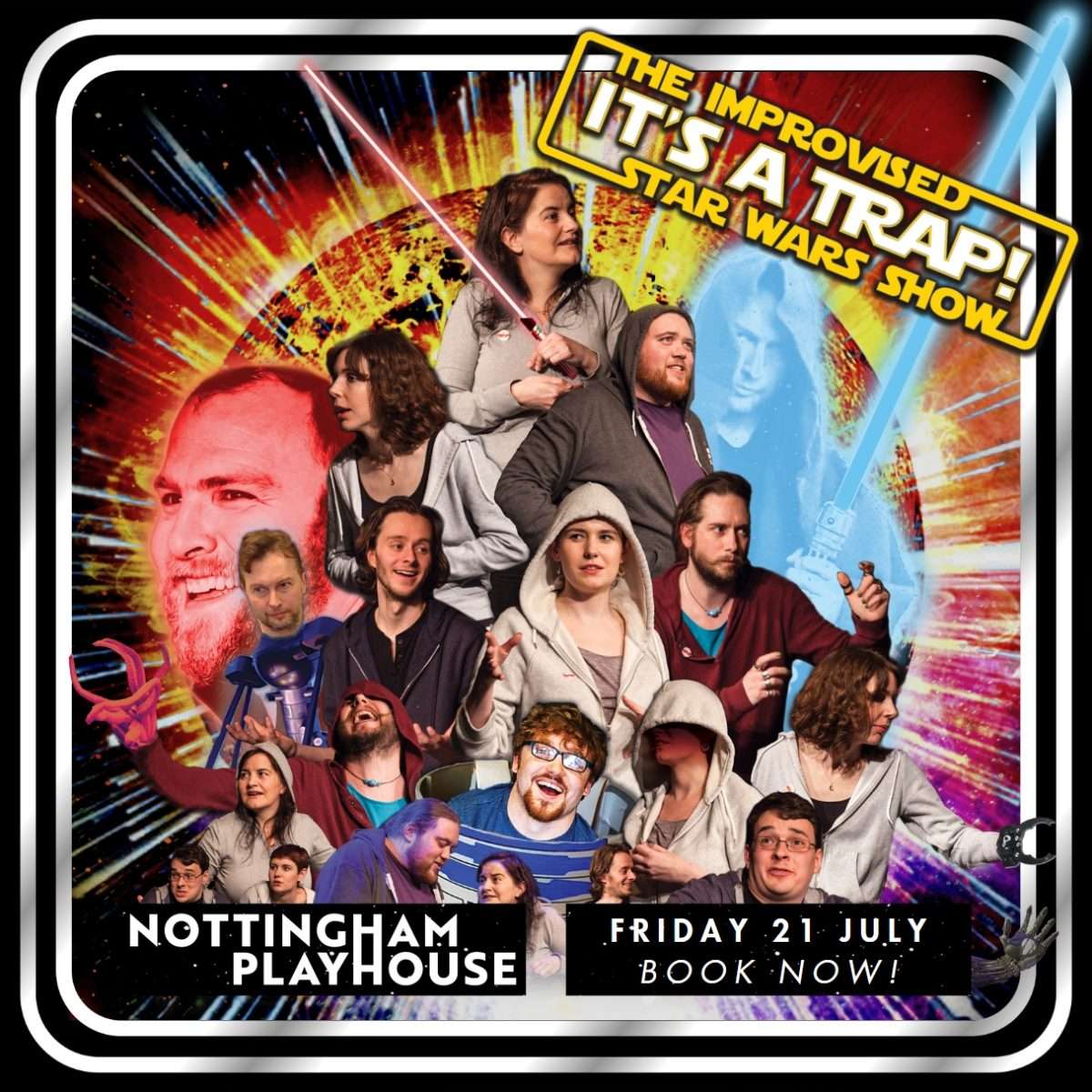 IT'S A TRAP at Nottingham Playhouse: smart, sharp, geeky and packed with pop culture, you don’t need to know a thing about the Star Wars franchise to enjoy this show. Book your tickets right now - is.gd/YV0gVU