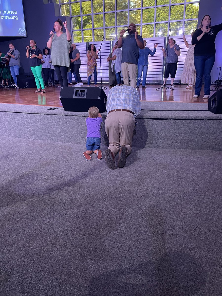Here, unaware and with no purpose other than worship, I found myself at an alter <a href="/impactchurchgso/">Impact Church</a>⁩ Sunday evening service. A son-in-law caught this heavenly and humbling moment of his 2 yo son mimicking Papa. Their  innocent, pure, and inquisitive eyes demands our sincerity.