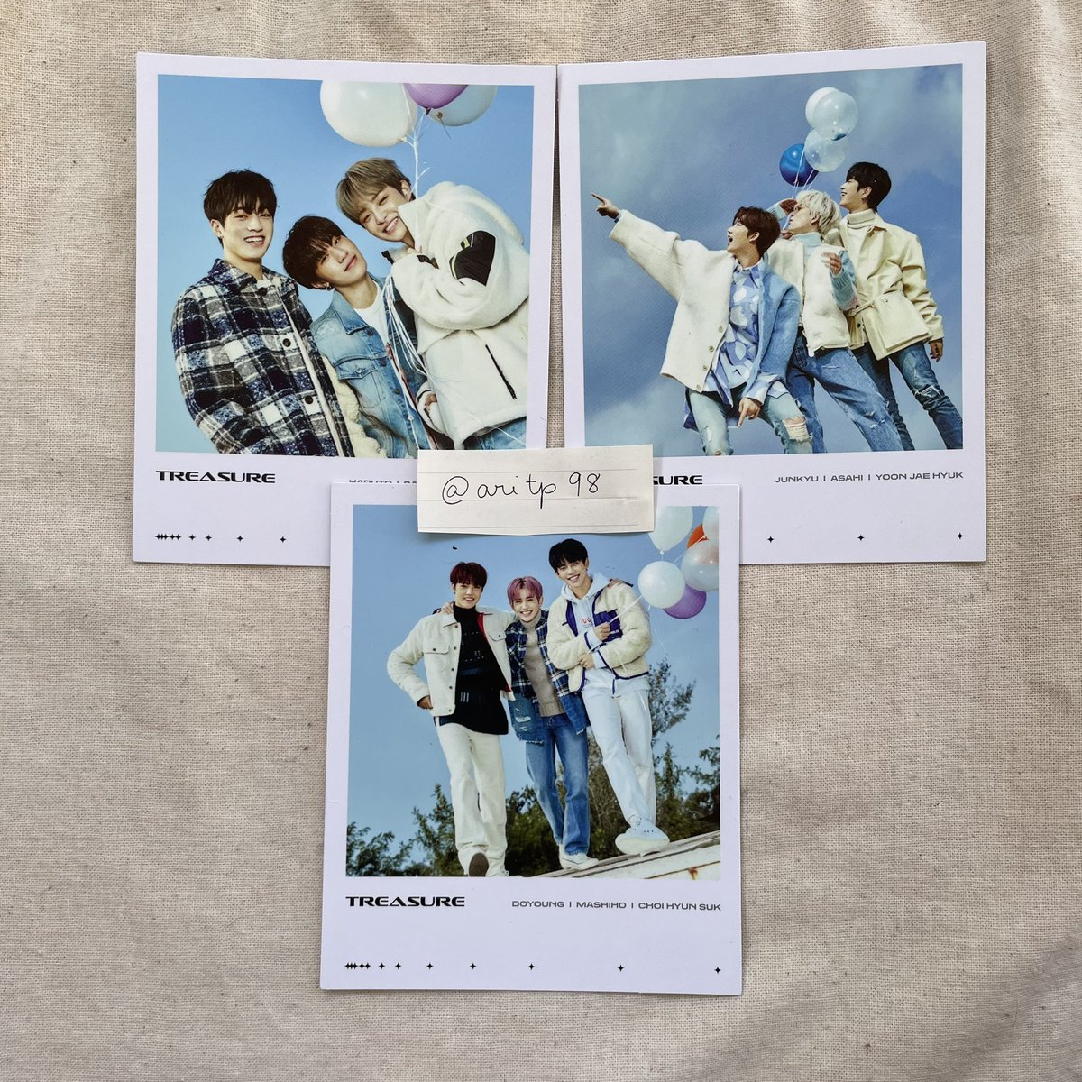 aritp98's tweet photo. [VENDO] POLAROIDS TREASURE

- polaroids oficiais 
- R$10 cada + frete
- sem avarias
📍posso entregar pessoalmente pra quem for de curitiba ou paranaguá! 

🏷️ treasure kpop yg venda pc https://t.co/ZEhbRvgdhs