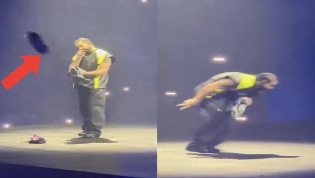 WORLDSTAR's tweet photo. This Getting Outta Hand: Drake Gets Bombarded With Bras And More Items On Stage In Detroit! https://t.co/nrQLzkNnLD https://t.co/OYXb1R6Hcw