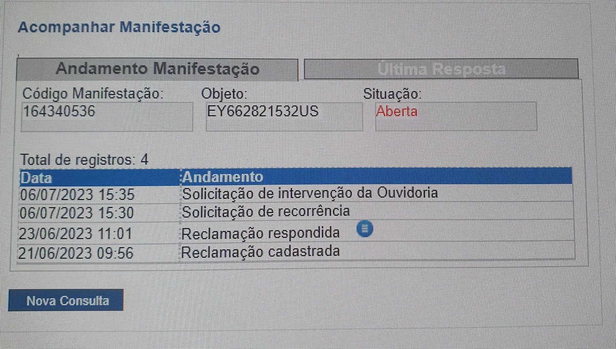 _caibriel's tweet photo. No Brasil, a ineficiência dos Correios é altamente  monologa. Para taxar o consumidor os cálculos são feitos na velocidade da luz, já  para atualizar um endereço... intrujona. @correiosBR  , preciso de solução. https://t.co/L2W1j5ga0i