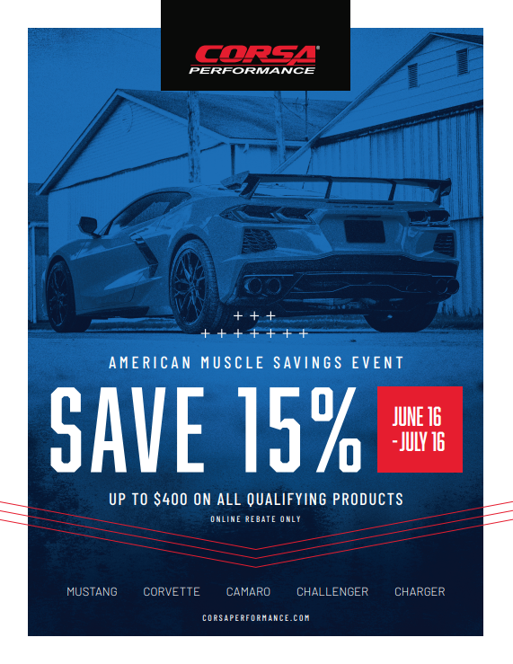 TheCorvetteGuy's tweet photo. https://t.co/Ik9bVCfLiz Only 6 days left to take advantage of Corsa's rebate offer. https://t.co/HQcMTNarnw