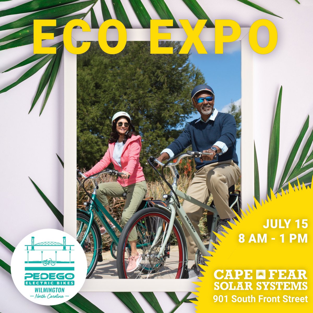 'Reducing your carbon footprint' doesn't mean limiting how far you can go! Swing by the Eco Expo this Saturday to learn more about Pedego Wilmington's e-bike sales, rentals, and servicing!

#ElectricBicycle #EBikes #CarbonReduction